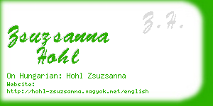 zsuzsanna hohl business card